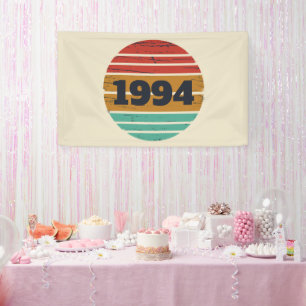 Gepersonaliseerd Dertig vintages 30ste verjaardags Spandoek