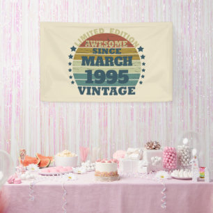 Gepersonaliseerd Dertig vintages 30ste verjaardags Spandoek