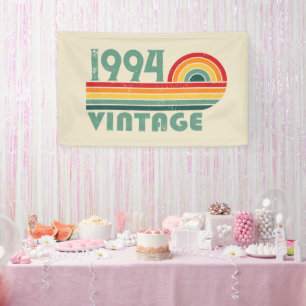 Gepersonaliseerd Dertig vintages 30ste verjaardags Spandoek