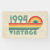 Gepersonaliseerd Dertig vintages 30ste verjaardags Spandoek (Horizontaal)