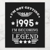 Gepersonaliseerd Dertig vintages 30ste verjaardags Wijn Etiket (Enkel label)