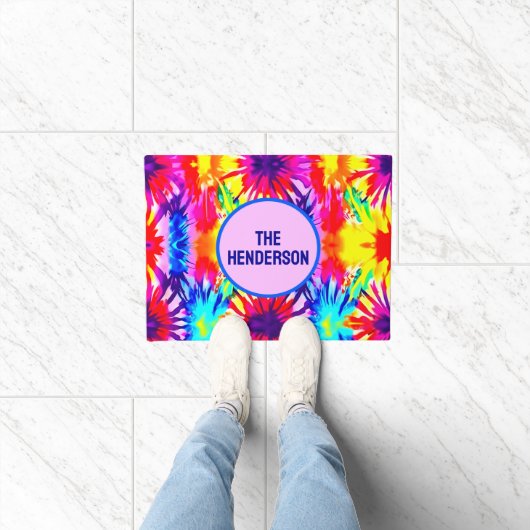 GEPERSONALISEERD DESIGN STROPDAS-DYE DEURMAT (Binnen)