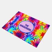 GEPERSONALISEERD DESIGN STROPDAS-DYE DEURMAT (Schuin)