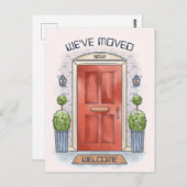 GEPERSONALISEERD DEUR-WENSKAART VOOR HUISVESTING BRIEFKAART (Voorkant / Achterkant)