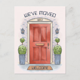 GEPERSONALISEERD DEUR-WENSKAART VOOR HUISVESTING BRIEFKAART