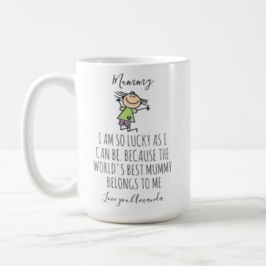 Gepersonaliseerd Deze Mammy Is Van, Moederdag, Koffiemok (Links)