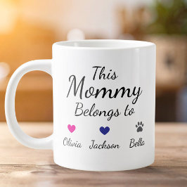 Gepersonaliseerd Deze Moeder Hoort Bij Kinderen Hu Grote Koffiekop