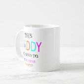 Gepersonaliseerd Deze papa is van, Koffiemok (Voorkant links)