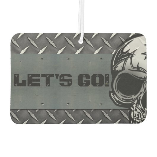 Gepersonaliseerd Diamond Bord met Halve Schedels Luchtverfrisser (Achterkant)