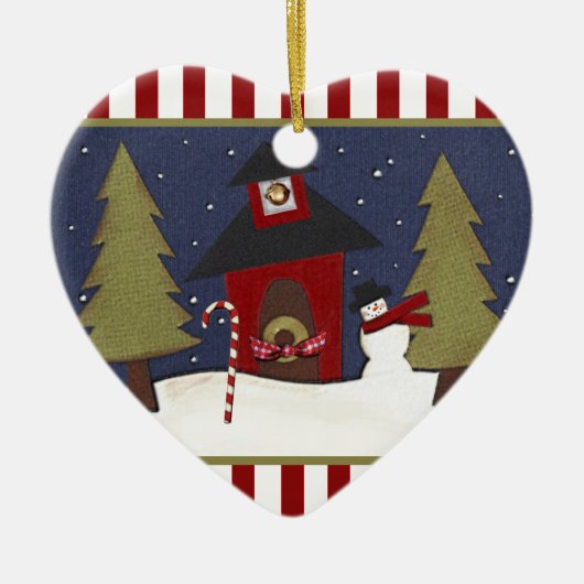 Gepersonaliseerd diashow cadeau-keramisch Ornament (Voorkant)