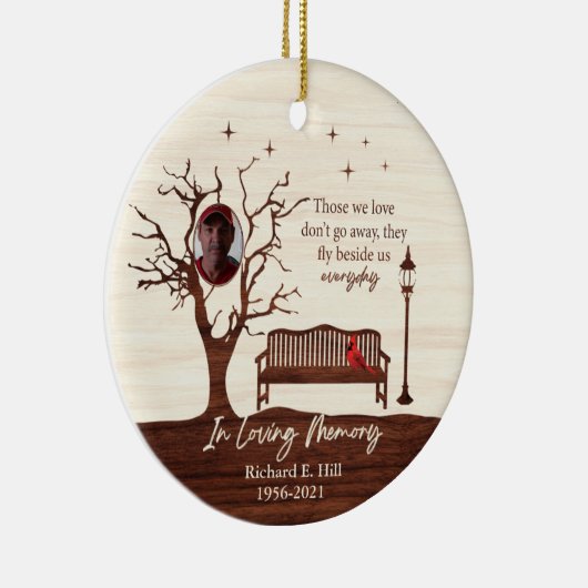 Gepersonaliseerd die we houden van Kerstmis orname Keramisch Ornament (Rechts)