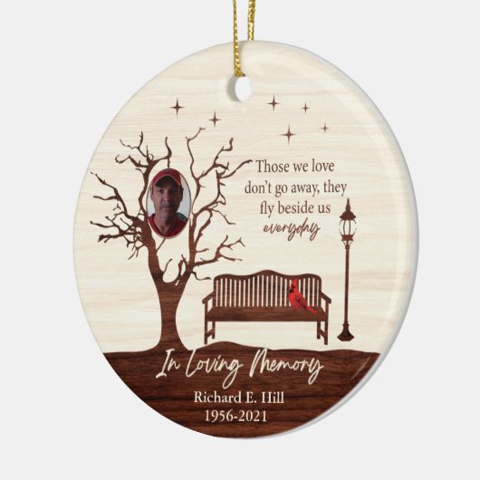 Gepersonaliseerd die we houden van Kerstmis orname Keramisch Ornament (Links)