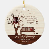 Gepersonaliseerd die we houden van Kerstmis orname Keramisch Ornament (Achterkant)