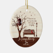 Gepersonaliseerd die we liefhebben / zoon keramisch ornament (Rechts)