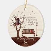 Gepersonaliseerd die we liefhebben / zoon keramisch ornament (Links)