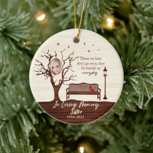 Gepersonaliseerd die we liefhebben / zuster keramisch ornament (Boom)
