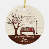 Gepersonaliseerd die we liefhebben / zuster keramisch ornament (Voorkant)