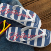 Gepersonaliseerd dienstmeisje van de Honor Navy en Teenslippers