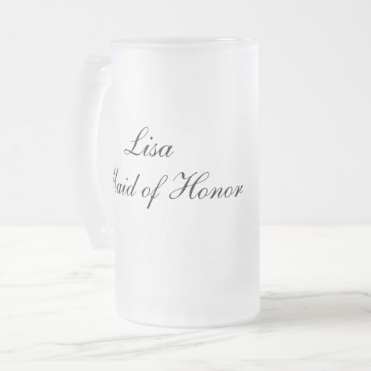 Gepersonaliseerd dienstmeisje van de Mok van de ee (Voorkant links)