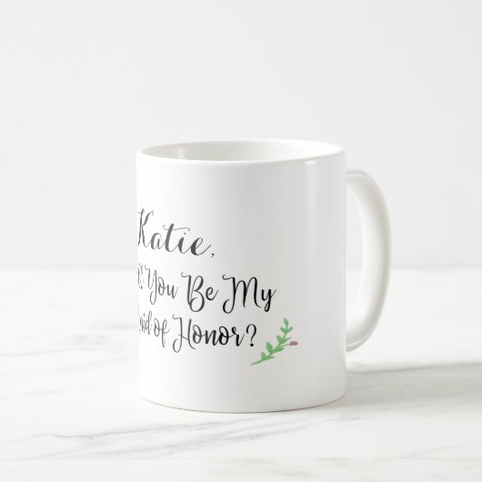 Gepersonaliseerd dienstmeisje van de Mok van de ee (Voorkant rechts)