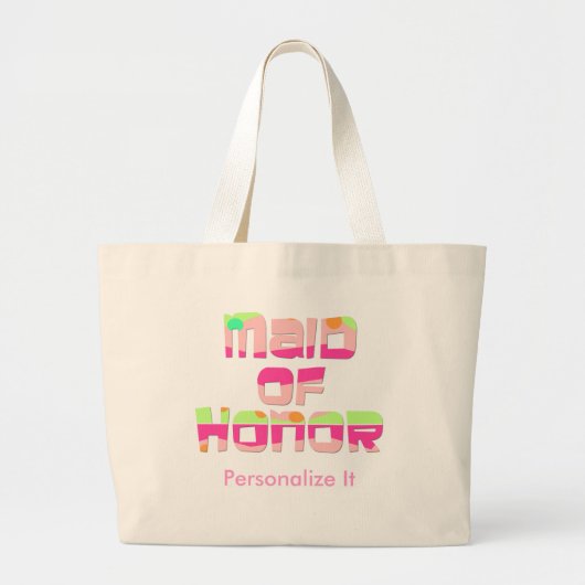 Gepersonaliseerd dienstmeisje van Honor Canvas tas (Voorkant)
