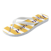 Gepersonaliseerd dienstmeisje van Honor Paarse Mus Teenslippers (Schuin)