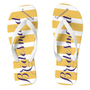 Gepersonaliseerd dienstmeisje van Honor Paarse Mus Teenslippers