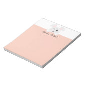 Gepersonaliseerd dier Kawaii - Bunny Notitieblok (Linkerzijde)