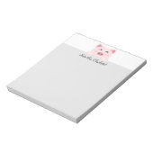 Gepersonaliseerd dier Kawaii - Varken Notitieblok (Linkerzijde)