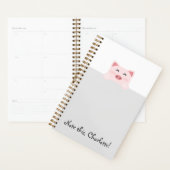 Gepersonaliseerd dier Kawaii - Varken Planner (Display)