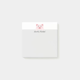 Gepersonaliseerd dier Kawaii - Varken Post-it® Notes