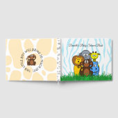 Gepersonaliseerd dierentuin Dieren Baby shower Boe Gastenboek (Volledig)