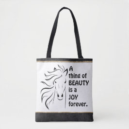 Gepersonaliseerd ding van Beauty Horse Hoefijzer Tote Bag