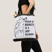Gepersonaliseerd ding van Beauty Horse Hoefijzer Tote Bag (Dichtbij)