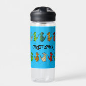 Gepersonaliseerd Dino waterfles voor kinderen (Voorkant)