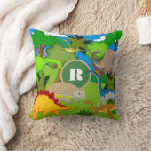 Gepersonaliseerd Dinosaur Land Kussen (Deken)