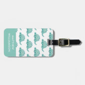 Gepersonaliseerd Dinosaur-patroon Bagagelabel (Voorkant horizontaal)