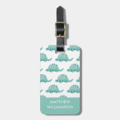 Gepersonaliseerd Dinosaur-patroon Bagagelabel (Voorkant verticaal)