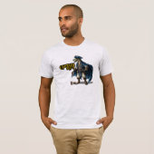 Gepersonaliseerd Dinosaur Pirate Character T-Shirt (Voorkant volledig)