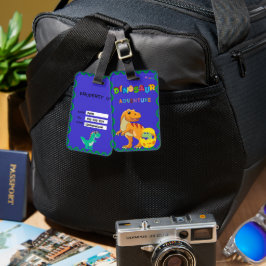 Gepersonaliseerd dinosaurus thema Bagagelabel