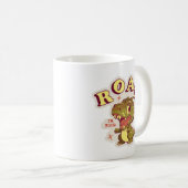 GEPERSONALISEERD DINOSAURUS VERJAARDAG KINDER ROAR KOFFIEMOK (Voorkant rechts)