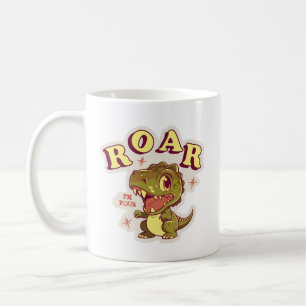 GEPERSONALISEERD DINOSAURUS VERJAARDAG KINDER ROAR KOFFIEMOK