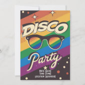 Gepersonaliseerd Disco Gay Party Kaart (Voorkant)