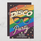 Gepersonaliseerd Disco Gay Party Kaart (Voorkant / Achterkant)