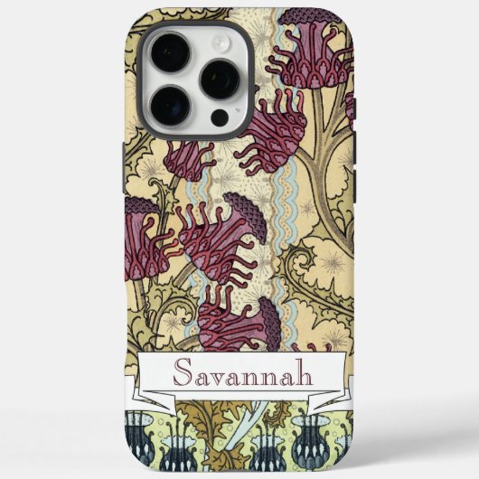 Gepersonaliseerd  distel bloemmotief Case-Mate iPhone case (Achterkant)