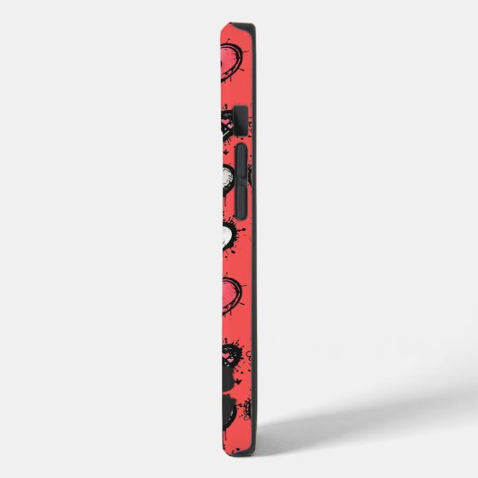 Gepersonaliseerd distressed heart graffiti Valenti Case-Mate iPhone Case (Achterkant / Links)