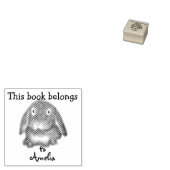 Gepersonaliseerd - Dit boek behoort toe - Rabbit Rubberstempel (Gestempeld)