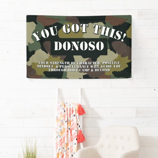 Gepersonaliseerd, dit heb je! Boot Camp Afscheidsc Spandoek (Insitu)