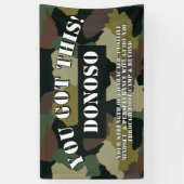 Gepersonaliseerd, dit heb je! Boot Camp Afscheidsc Spandoek (Verticaal)