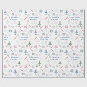 Gepersonaliseerd: "Dit is het seizoen om vrolijk t Cadeaupapier (Vlak)